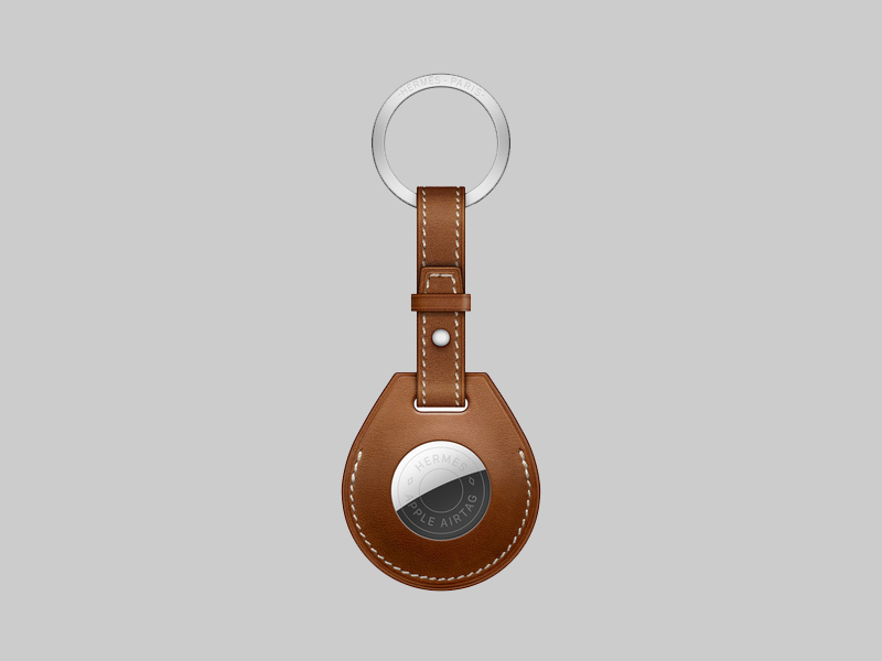 Minh họa phụ kiện Herm&egrave;s Key Ring với thiết kế kh&eacute;o l&eacute;o tỉ mỉ 